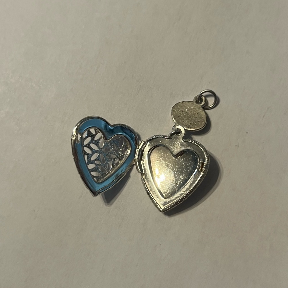 Silver Heart Pendant locket Charm